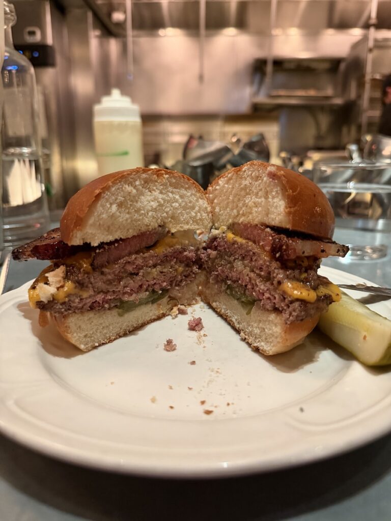 Au Cheval - NYC - Inside of Double Cheeseburger