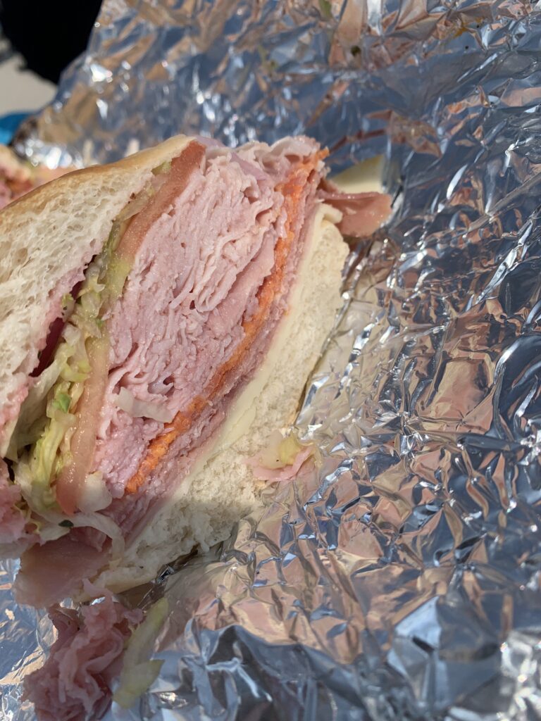 Jerry's Pizza & Sub - Inside of the Italian sub