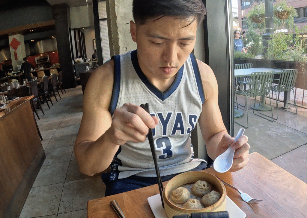 ChoLon Downtown - Soup dumplings and David is ready to eat
