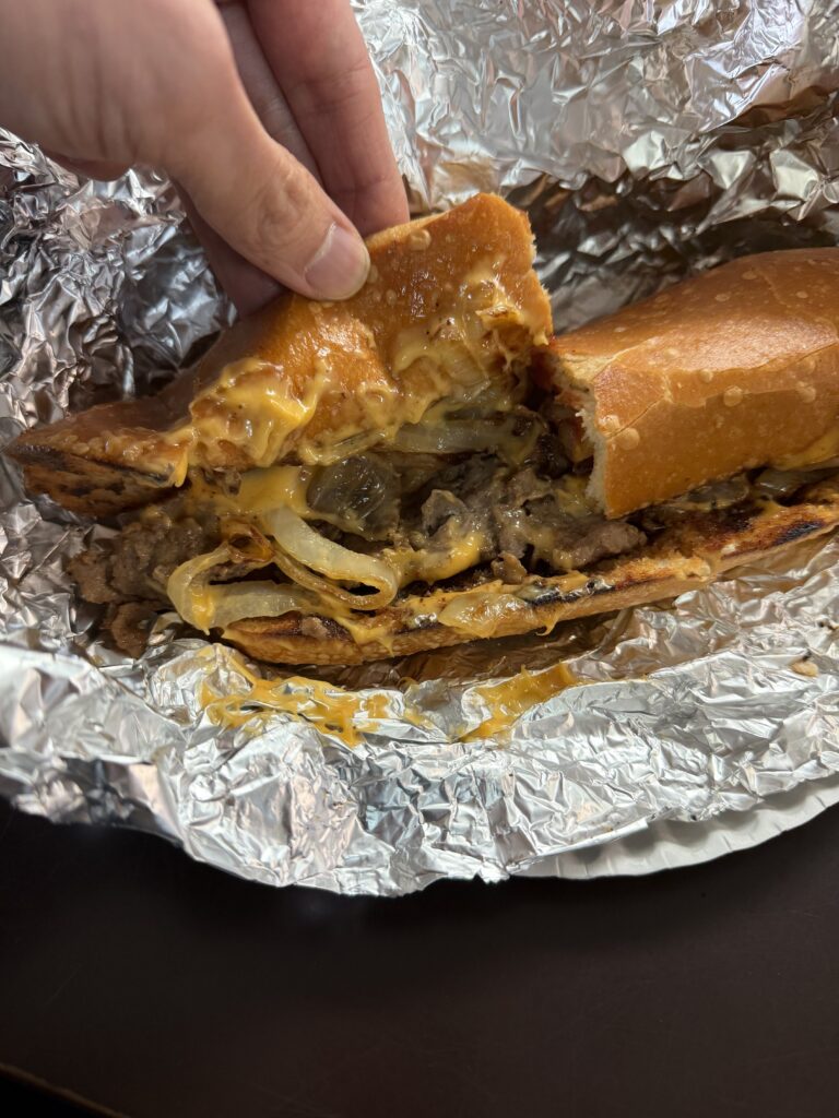 Cheesesteak - inside- Curioni's Pizza