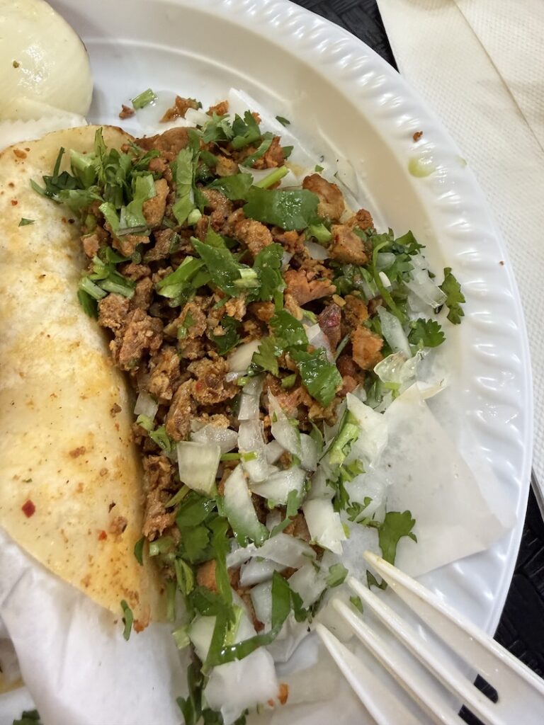 Taqueria Los Amigos V.M. - inside chorizo