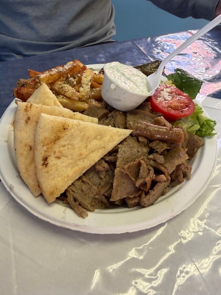 YiaYias Greek Kitchen - Gyro Platter meal