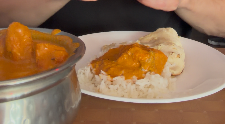 Gulab Indian Restaurant - Butter chicken with rice